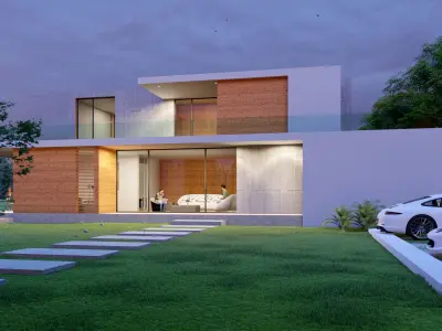 Excercise File for Model a House in SketchUp 2024 Tutorial Free 3D model