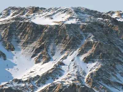 Snowy Mountain 3 3D model
