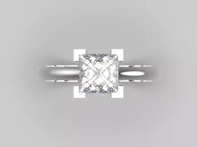 Prince Classic Solitaire srtl 3d gold jewelry Ring model sr0075 3D print model purchase