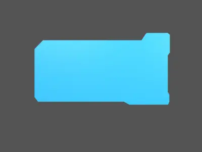 UHD High tech Graphical Interface v5 003 Low-poly 3D model