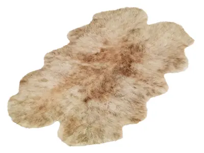 Chatterton Performance Sheepskin Animal Print Indoor Rug 3D model