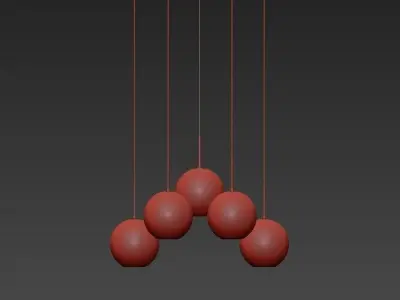Chandelier Tango 5 light 3D model