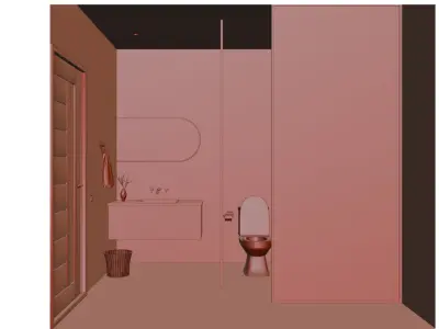 Bathroom Interior Free 3D model