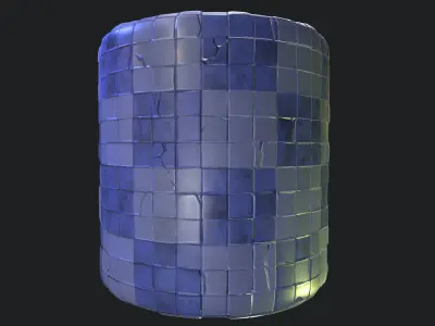 Stylized Floor Tiles Material 08 Texture