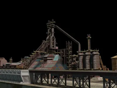 Blast furnace 3D model