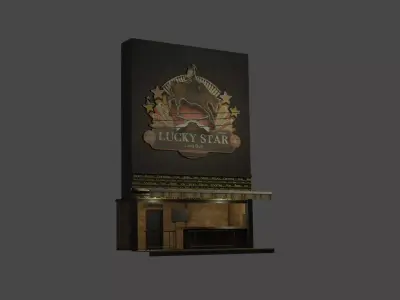 Thailand Gogo Bar Strip Club Building Low-poly 3D model