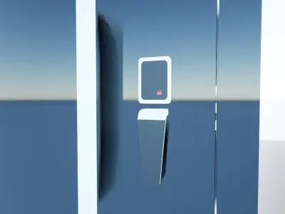 Door AX1 Low-poly 3D model