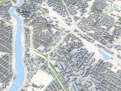 Minneapolis City Minnesota United States 3D model