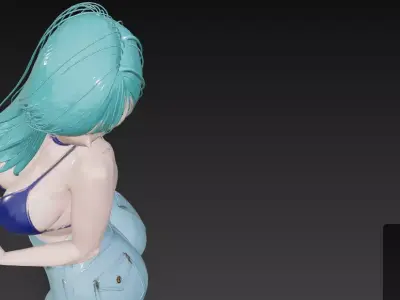 Stylish Blue Look 3D print model
