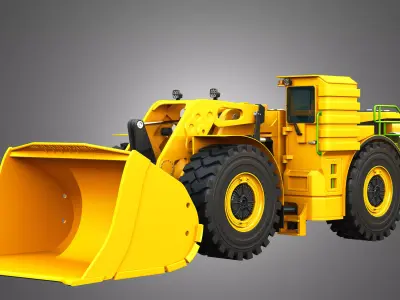 WX18H Underground Mining Hybrid Loader 3D model