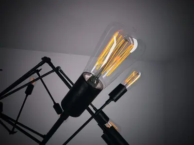 Lamp spider chandelier 3D model