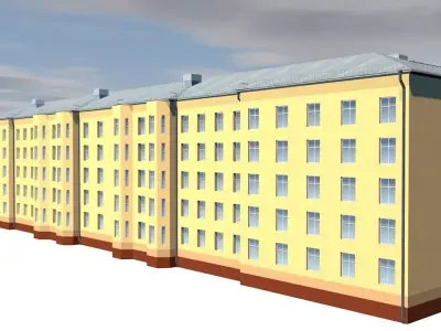 Flat house 3D model buy