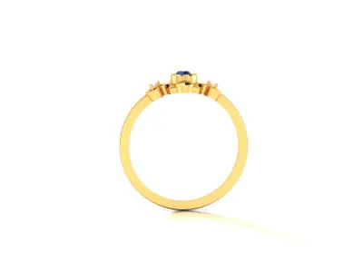 Diamond Ring For Women 3d Print Model 3D print model 20