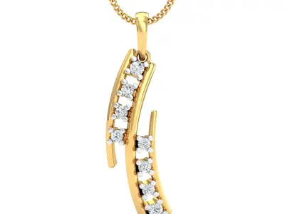 Solitaire Women pendant 3D print model get