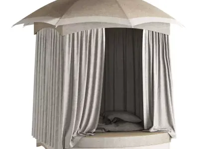 Outdoor open Camping tent 3D model