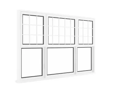 White Window 06 3D model