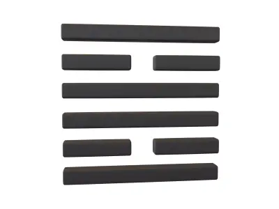 I Ching Hexagrams 30 li 1 001 Low-poly 3D model