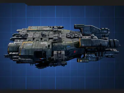 STARSHIPS - Pack09 Low-poly 3D model
