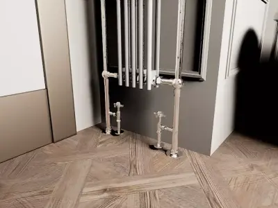 Two Wall Radiators Low-poly 3D model