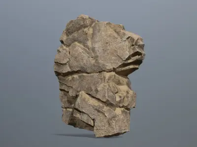 Stone rock Low-poly 3D model order