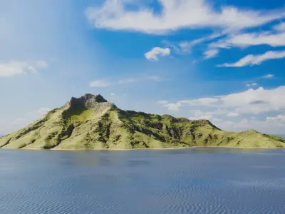 Island Mountain 1 3D model