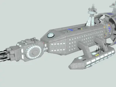 Space Medical Frigate 3D model