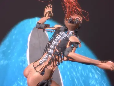 Milena Bot renderable 3D model