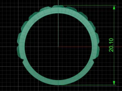 Jewelry ring 332 3D print model