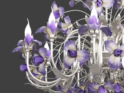 Chandlier Italy Export Iris 3D model