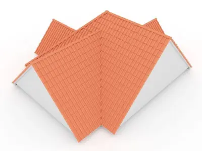 Realistic Roof Shingles 10 3D model