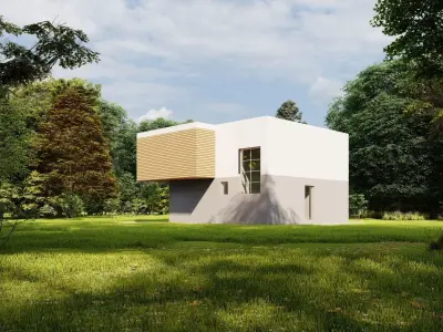 Modern House 15 3D model purchase