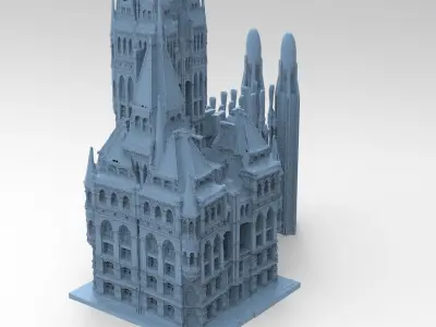 Tudor Castle Fantasy castle 7 3D model