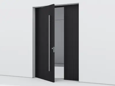 Aluminium door 124 3D model