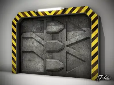 Airlock door 3D model