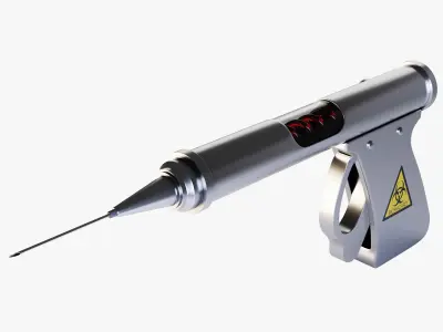 Syringe Gun 3D model