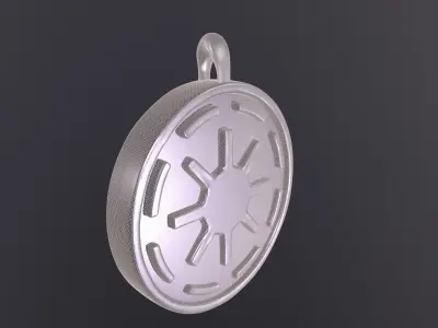 Galactic Republic Pendant magnet  Free 3D print model