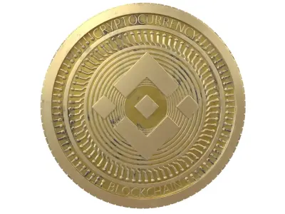 Binance Coin v4 002 Low-poly 3D model