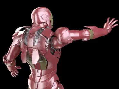 Iron Man Tony Stark Rigged 3D model