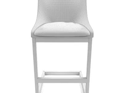 Sunpan - Holly Counter Stool - Zenith Graphite Grey 3D model