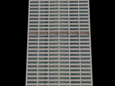 Residental Building Low-poly 3D model