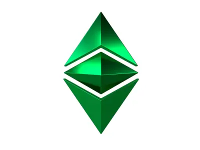Ethereum Classic v2 005 Low-poly 3D model