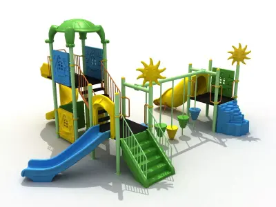  3D Metal Turtle Playpen 050 3D model