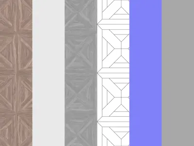Parquet - Laminate - Wooden floor 3D model 21