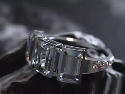 Ring woman design 3D model