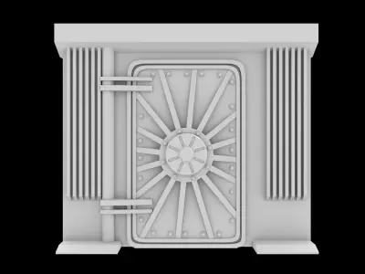 SCI FI SILO SERIES DOORS - PRINTABLE 3D  3D print model