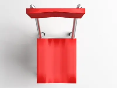 Square Folding Chair 3D model