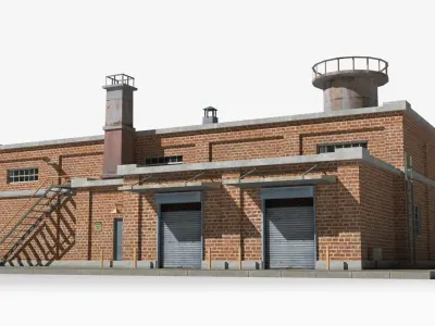 Factory xx3 Low-poly 3D model purchase