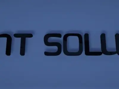 Bryant Solutions 3D Logo Free 3D model