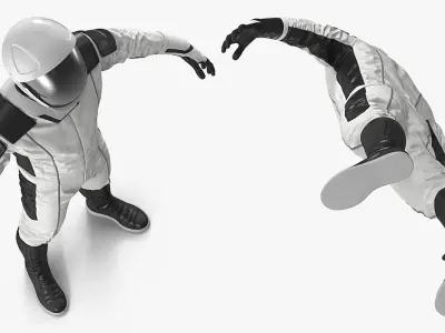 Futuristic Space Suit 3D model