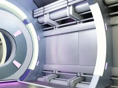 SCI FI CORRIDOR R1 3D model